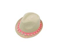 Maximo MINI Girl-Trilby - 49 / white sand / multicolor / 100% Papier