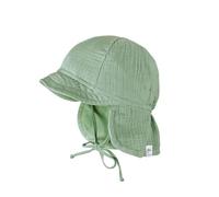 maximo Mini Schildmütze Musselinstoff Nackenschutz Bindeband GOTS-45 - Kindermode : Jungen
