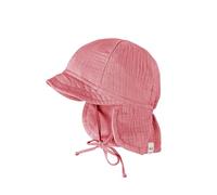 Maximo Mini Schildmütze Musselinstoff Nackenschutz Bindeband GOTS-49 - Kindermode : Mädchen