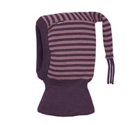 maximo MINI-Schlupfmütze, Zipfel Strick Ringel, doppelt, Windstopper Made in Germany Merino