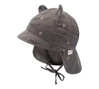 maximo Schirmmütze mit Nacken- und UV-Schutz Ohren Krokodil 41 anthrazit