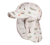 maximo Schirmmütze mit Nackenschutz Krokodil 49 hellgrau/bunt