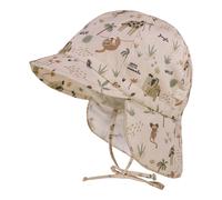 maximo Schirmmütze mit Nackenschutz Safari 45 beige/bunt