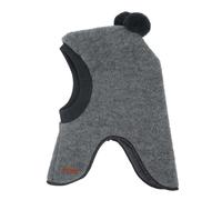 maximo Soft Wool GOTS Kinder Schlupfmütze Kindermütze Wintermütze Wollmütze Strickmütze - Made in Germany mit Futter Winter Herbst-Winter - 47 cm grau