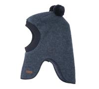 maximo Soft Wool GOTS Kinder Schlupfmütze Kindermütze Wintermütze Wollmütze Strickmütze - Made in Germany mit Futter Winter Herbst-Winter - 51 cm blau