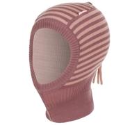 maximo Twotone Stripes Schlupfmütze Mütze Kindermütze Strickmütze Wintermütze Streifenmütze Wintermütze Kindermütze (53 cm - rosa)
