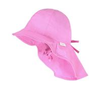maximo Uni Cotton Girls Sonnenhut Sommerhut Mädchenhut Strandhut Kinderhut Stoffhut Baumwollhut Kinder - mit Kinnband Sommer Frühling-Sommer - 49 cm pink