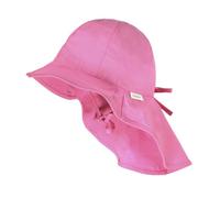 maximo Uni Cotton Girls Sonnenhut Sommerhut Mädchenhut Strandhut Kinderhut Stoffhut Baumwollhut Kinder - mit Kinnband Sommer Frühling-Sommer - 47 cm pink
