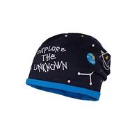 maximo Unisex Baby aus Jersey mit Weltraum und Glow in The Dark Motiven Mütze, Blau (Navy/Active Blue 4878), (Herstellergröße: 49/51)