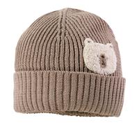 maximo Winter-Strickmütze Bär 43 braun melange