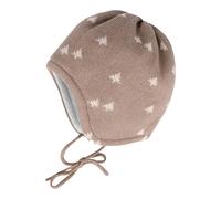 maximo Winter-Strickmütze Bäume 43 braun/natur