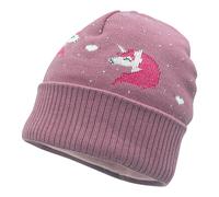 maximo Winter-Strickmütze Einhorn 49 beere