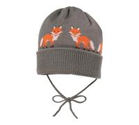 maximo Winter-Strickmütze Füchse 45 khaki/orange