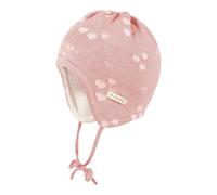 maximo Winter-Strickmütze Herzen 43 rosa