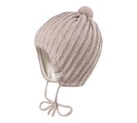 maximo Winter-Strickmütze mit Bommel 45 beige