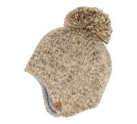 maximo Winter-Strickmütze mit Bommel 49 braun melange