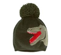 maximo Winter-Strickmütze mit Bommel Dino 53 oliv