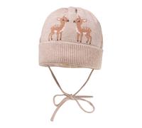 maximo Winter-Strickmütze Reh 39 beige/braun