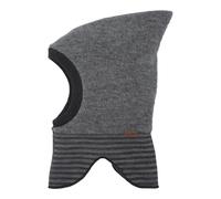 MaxiMo Woll-Sturmhaube in Grau/Schwarz - Größe 55 cm | Baby Muetzen