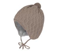 maximo Woll-Strickmütze mit Bommel 43 braun