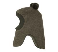 maximo Wollfleece-Schlupfmütze mit Bommel 51 oliv melange fleece