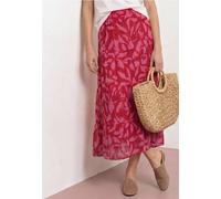 Maxirock aus Chiffon mit Print