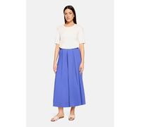 Maxirock BETTY BARCLAY "Damen mit Bundfalten", Damen, Gr. 38, blau (adria blau), Obermaterial: 71% Baumwolle, 26% Polyamid, 3% Elasthan, ausgestellt, Röcke Maxirock (97326116-38) adria blau