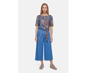 Maxirock BETTY BARCLAY "Damen mit Bundfalten", Damen, Gr. 42, blau, Obermaterial: 100% Baumwolle, ausgestellt, Röcke Maxirock (56291119-42) blau