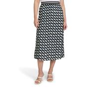 Maxirock BETTY BARCLAY "Damen mit elastischem Bund", Damen, Gr. 36, bunt (dunkelblau, grün), Obermaterial: 100% Viskose, ausgestellt lang, Röcke Maxirock (53940422-36) dunkelblau, grün