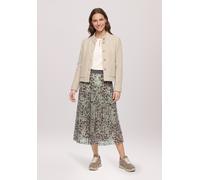 Maxirock BETTY BARCLAY "Damen mit Gummizug", Damen, Gr. 38, braun (grau, beige), Obermaterial: 95% Polyester, 5% Elasthan. Futter: 100% Polyester, figurumspielend lang, Röcke Maxirock (39375422-38) gr