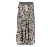 Maxirock BETTY BARCLAY "Damen mit Gummizug", Damen, Gr. 40, braun (grau, beige), Obermaterial: 95% Polyester, 5% Elasthan. Futter: 100% Polyester, figurumspielend lang, Röcke Maxirock (39375422-40) gr