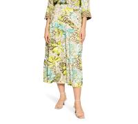 Maxirock BETTY BARCLAY "Damen mit Muster", Damen, Gr. 46, bunt (beige, gelb), Obermaterial: 100% Viskose, figurumspielend lang, Röcke Maxirock (94787813-46) beige, gelb