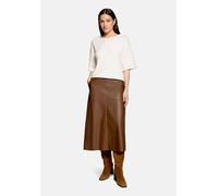 Maxirock BETTY BARCLAY "Damen unifarben", Damen, Gr. 36, braun (schwarz coffee), Obermaterial: 100% Polyurethan, 100% Polyester, A-Linie lang, Röcke Maxirock (70254718-36) schwarz coffee