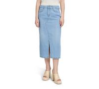 Maxirock CARTOON "Damen mit Waschung", Damen, Gr. 38, blau, Obermaterial: 100% Baumwolle, figurbetont lang, Röcke Maxirock, Schlitz (46820861-38) blau