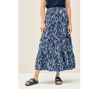 Maxirock CECIL, Damen, Gr. S38, blau (urban navy blau), Stoff, 100% Viskose, bedruckt, comfort fit knöchelfrei, Röcke Maxirock, Elastikbund mit Tunnelzug (98256715-S) urban navy blau