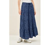 Maxirock CECIL, Damen, Gr. S38, blau (urban navy blau), Stoff, 100% Viskose, bedruckt, normal knöchelfrei, Röcke Maxirock, Elastikbund mit Tunnelzug (83717516-S) urban navy blau