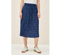 Maxirock CECIL, Damen, Gr. XS (36), blau (urban navy blau), Stoff, 85% Viskose, 15% Polyamid, bedruckt, normal wadenlang, Röcke Maxirock, in Midi-Länge (85413046-XS) urban navy blau