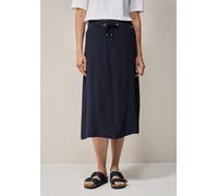 Maxirock CECIL, Damen, Gr. XS36, blau (universal blau), Stoff, 70% Viskose, 30% Polyester, unifarben, normal wadenlang, Röcke Maxirock, mit Struktur (64494439-XS) universal blau