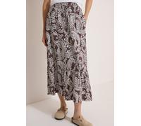 Maxirock CECIL, Damen, Gr. XXL (46), braun cacao, Stoff, 100% Viskose, geblümt, normal wadenlang, Röcke Maxirock, Elastikbund mit Tunnelzug (67569443-XXL) braun cacao