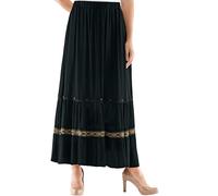 Maxirock CREATION L, Damen, Gr. 40, schwarz, 100% Viskose, unifarben, lang, Röcke Maxirock (763346-40) schwarz