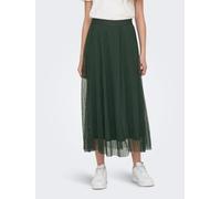 Maxirock ONLY "ONLLAVINA SKIRT JRS", Damen, Gr. S (36), grün (duffel bag), Jersey, Obermaterial: 100% Polyester, unifarben, wadenlang, Röcke Maxirock, Polyester (88126541-S)
