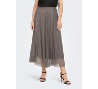 Maxirock ONLY "ONLLAVINA SKIRT JRS", Damen, Gr. XXS (32), braun (antler), Jersey, Obermaterial: 100% Polyester, unifarben, wadenlang, Röcke Maxirock, Polyester (36619008-XXS)