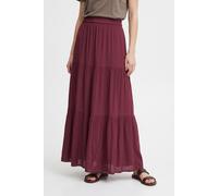 Maxirock ONLY "ONLMIKKA LIFE LONG SKIRT WVN NOOS", Damen, Gr. L (40), oxblood rot, Web, Obermaterial: 100% Viskose, unifarben, wadenlang, Röcke Maxirock, Viskose (41091846-L) oxblood rot