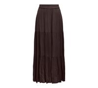 Maxirock ONLY "ONLMIKKA LIFE LONG SKIRT WVN NOOS", Damen, Gr. S, schwarz coffee, Web, Obermaterial: 100% Viskose, unifarben, wadenlang, Röcke Maxirock, Viskose (59349759-S) schwarz coffee