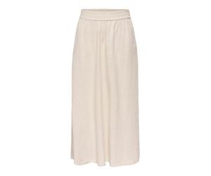 Maxirock ONLY "ONLTIZANA LONG SKIRT WVN NOOS", Damen, Gr. XL (42), silber lining, Web, Obermaterial: 100% Baumwolle, unifarben, lang, Röcke Maxirock (20416926-XL) silber lining