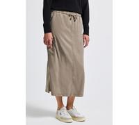 Maxirock STREET ONE, Damen, Gr. 36, braun (bark braun), Stoff, 100% Lyocell, unifarben, normal wadenlang, Röcke Maxirock, Elastikbund mit Tunnelzug (84109856-36) bark braun