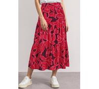 Maxirock STREET ONE, Damen, Gr. 38, rot (salsa rot), Röcke Maxirock, mit Elastikbund (65692848-38) salsa rot