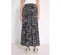 Street One Studio Damen F361766 Gemusterter Musselin-Rock, Dark Void Blue, 38