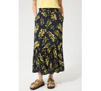Street One Studio Frauen Maxi-Rock mit Print und Tape-Detail in Blau, Gr: 40