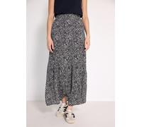 Maxirock STREET ONE STUDIO, Damen, Gr. 46, blau (void blau), Stoff, 100% Viskose, bedruckt, regular fit knöchelfrei, Röcke, mit seitlichen Einschubtaschen (99784003-46) void blau